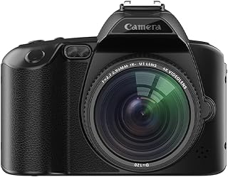 Câmera de fotografia digital 4K WiFi Web Cam Vintage Vlog Gravador de vídeo 64MP Câmera A1 preta