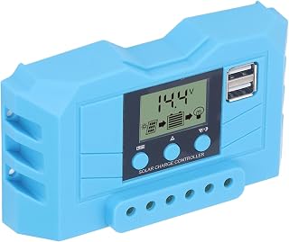 Eacam Controlador de Carga Solar PWM 12V 24V Automático Visor LCD Porta Eacam Controlador de Carga Solar PWM 12V 24V Automático Visor LCD Porta