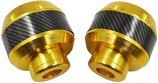 Protetor de durante garfo Anticolisão em Liga de Alumínio para Scooter Elétrica e durante moto - Kit Deslizante Preto(Gold)