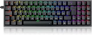 TECLADO MECANICO GAMER POLLUX RGB PRETO SWITCH BROWN