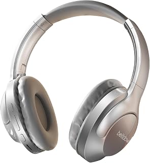 Bettdow Fone de Ouvido Bluetooth Over-Ear, Sem Fio, Até 10 Horas de Bateria, Headphone Fone Corrida Academia Com Cancelamento de Ruído, Headset com Microfone
