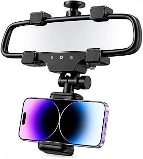 Suporte de Celular para Espelho Retrovisor 360° Universal Veicular para GPS