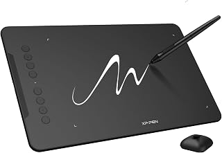 XP-Pen Mesa digitalizadora Deco 01 V2 Graphics drawing Tablet 10 x 6,25 polegadas com Stylus e 8 teclas (preto)