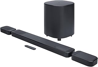 JBL, Barra de Som, BAR 1000 MK2, Soundbar, 7.1.4 Canais, Dolby Atmos - Preta JBL, Barra de Som, BAR 1000 MK2, Soundbar, 7.1.4 Canais, Dolby Atmos - Preta