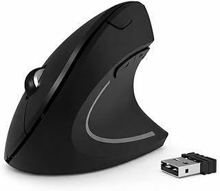 Mouse Vertical Ergonômico Sem Fio Design Anatômico para Pulso