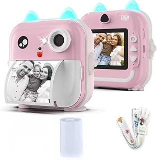Camera Digital Infantil Com Impressão Instantanea Portatil 20MP, Foto, Video, Jogos Incluso
