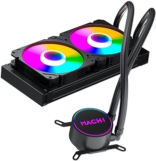 Water Cooler Mach1 Logic, Rgb, 240mm, Amd e Intel, Preto - Gk240