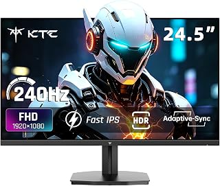 KTC Monitor de jogos de 24,5 polegadas 240Hz, monitor de computador FHD
