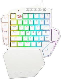 TECLADO MECANICO GAMER DITIX RGB BRANCO SWITCH AZUL