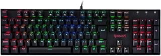 Redragon, Teclado Mecânico Gamer Mitra RGB (Switch Outemu Blue) - Preto