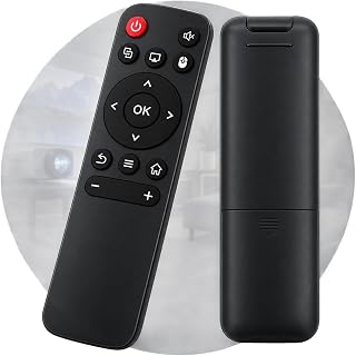 Controle Remoto para Projetor HY300 HY300 Pro HY320, Compatível com Mini Projetor, Preto