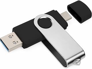 Pen drive USB duplo de 32 GB, pen drive USB 3.2 geração 1 tipo C