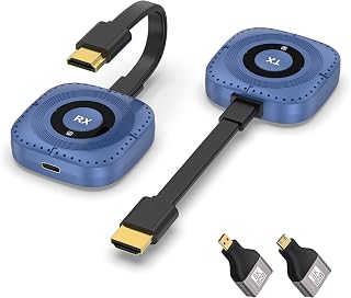 Transmissor e receptor HDMI sem fio decodificação 4K saída 1080p, extensor HDMI sem fio 328FT/100M para streaming de alta definição sem costura de laptop/PC/TV Box para monitor/TV/projetor Transmissor e receptor HDMI sem fio decodificação 4K saída 1080p, extensor HDMI sem fio 328FT/100M para streaming de alta definição sem costura de laptop/PC/TV Box para monitor/TV/projetor