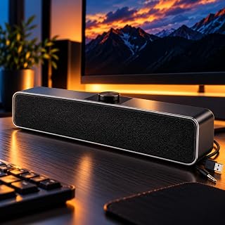 Caixa de Som Soundbar para PC, Notebook, Monitor e TV