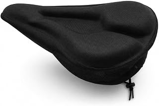 Capa de Selim Bike com Gel Silicone Confortável | Capa Acolchoada para Banco de Bicicleta, MTB, Spinning e Ciclismo