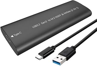 M.2 Capa SSD 10Gbps USB-C NGFF para 2230–2280 Preto