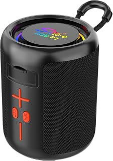 Caixa de Som Bluetooth 20W Portátil com TWS, RGB e Graves Potentes, Áudio Estéreo 360°, Entrada TF/USB/AUX, Bateria de Longa Duração - Ideal para Festas e Viagens (P2)