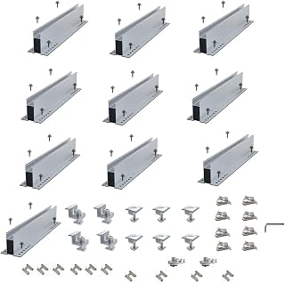 Kit de suporte de montagem de painel solar para telhado 4 painéis trilhos