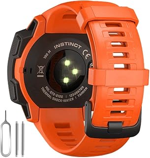 Pulseira de relógio de 22 mm para Garmin Instinct/Instinct 2, pulseira de silicone macio de substituição para Garmin Instinct Esports Solar/Tide/Tactical Smart Watch