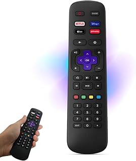 Controle Remoto Compatível Com Smart TV Philco E AOC Roku TV 4K Com Botões De Atalho Netflix Globoplay Disney+ E Apple TV+