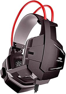 Headset Gamer C3Tech PH-G11BK Sparrow Preto - Com Microfone Driver de 40mm Conector P2 3.5mm Áudio Stereo, Grande