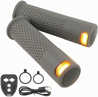 Punhos com Sinalizador-Sinalização | Bateria Recarregável via USB, Ergonômico, Acessório, para Patinete Elétrico