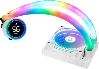 Water Cooler Rise Mode Aura Ice, ARGB, 120mm, AMD/Intel, Branco - RM-WAI-01-ARGB Water Cooler Rise Mode Aura Ice, ARGB, 120mm, AMD/Intel, Branco - RM-WAI-01-ARGB