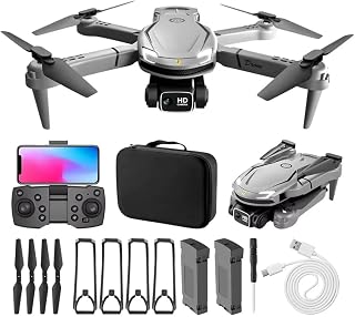Drone com Câmera DLI V88 PRO, Dobrável FPV, 4K UHD, Cinza, 2 Baterias