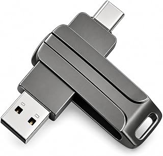 Pendrive 32GB Flash Drive USB 3.0 Tipo C 2 em 1 OTG Metalico Compacto Pendrive 32GB Flash Drive USB 3.0 Tipo C 2 em 1 OTG Metalico Compacto