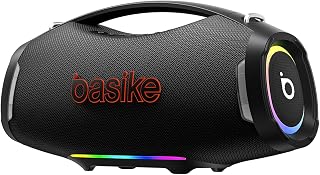 Caixa de Som, Basike, Boombox F10 Pro, Bluetooth, 500W, TWS (Preto)