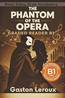 The Phantom of the Opera - Graded Reader B1: Retold Short Story for English Learners and Young Adult Classic Lovers – Build Vocabulary with Easy English Books