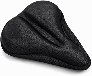 Capa de Banco para Bicicleta Almofada de Silicone Extra Larga com Design Ergonômico 3D para Passeio Ciclismo Confortável e Bicicleta Ergométrica