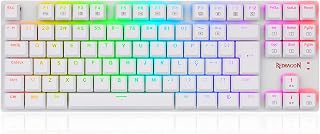 TECLADO MECANICO GAMER APS RGB BRANCO SWITCH BLUE