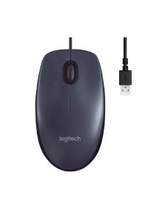 Mouse Logitech M90 3 Botões 1000DPI c/Fio Preto