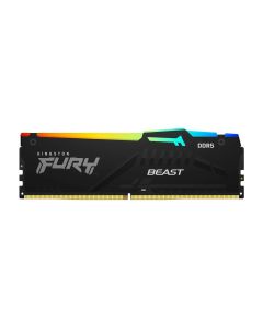 Memória Kingston Fury Beast, 16GB, RGB, DDR5, 6000MHz, C30, KF560C30BBEA-16