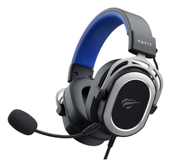 Headset Gamer Havit H2008D, Drivers 50mm, Microfone, P4 3,5mm, Com Fio, Azul