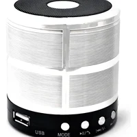 Mini Caixa De Som Speaker Portátil Bluetooth - Cores Variadas - Branco