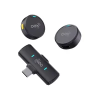 Microfone Lapela Sem Fio Tipo C Preto Mk308 Oex