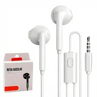 Fone De Ouvido Com Fio P2 3,5mm Estéreo Com Microfone Fone De Ouvido Com Fio P2 3,5mm Estéreo Com Microfone