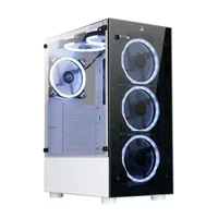 Gabinete Gamer Rise Mode Glass 06x - Vidro Temperado - USB 3.0 - Sem Coolers - Branco - Rm-wt-06x-fw