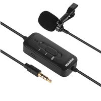 Microfone De Lapela Mamen Profissional KM-D2, Bateria Interna, Para Smartphones, Câmeras E Notebooks Microfone De Lapela Mamen Profissional KM-D2, Bateria Interna, Para Smartphones, Câmeras E Notebooks