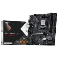 Placa Mãe Msi Pro B840m-b Socket Am5 Ddr5 Micro Atx PCie 4.0 4x Usb 3.2 Gen 1 Ideal Para Gaming E Workstation