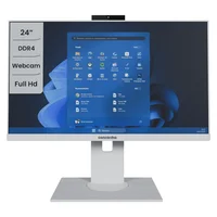 Computador All In One Concórdia Core i3 10100 8GB Ddr4 SSD 256gb 23.8''full Hd Webcam Wifi Branco