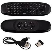 Mini Teclado Controle Air Mouse Wireless 2.4 Ghz Cor Preto