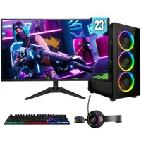 PC Gamer Completo Bluepc Force, Amd Ryzen 5, Radeon Rx, 16gb Ddr4, SSD 512gb, Fonte 500w, Monitor LED 23" - Pgbp-for114