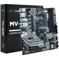 Placa Mãe Macrovip Mv-b550 Socket Am4 Ddr4 Atx 4 Slots Memória PCie 4.0 Suporte Ryzen Gamer