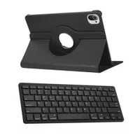 Capa Giratória + Teclado Bluetooth Para Tablet Pad 5