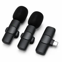 Microfone Lapela Sem Fio Duplo Tipo C Voz Cristalina Hd
