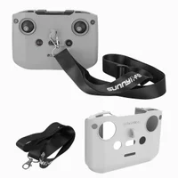 Capa Silicone Com Alça Para Controle Dji Rc-n1, N2 E N3 Cor:cinza Claro