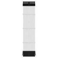 Cabo Sleeved 24 Pinos ATX, Extensor Cabo Alimentação da Fonte, 280mm, White (Branco)